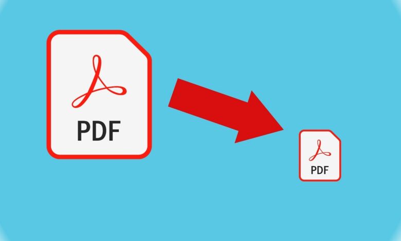 برنامج تصغير ملفات pdf لأصغر حجم ممكن أون لاين مجانا 2022