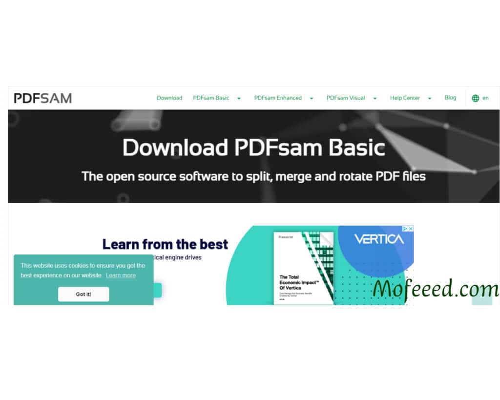 pdfsam، افضل موقع دمج ملفات PDF