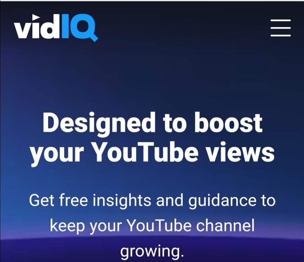 موقع الكلمات الرئيسية لليوتيوب VidIQ