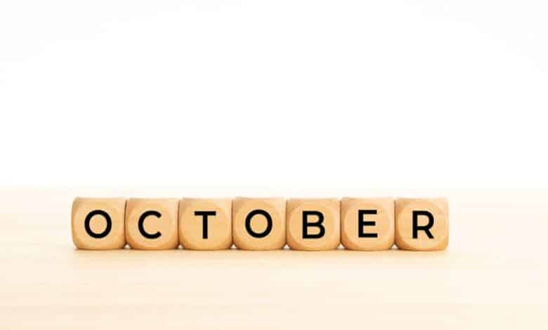أكتوبر شهر كم