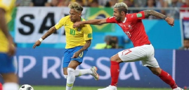 مباراة البرازيل وسويسرا