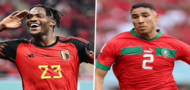 مباراة المغرب وبلجيكا بث مباشر