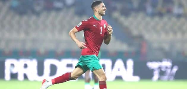 أشرف حكيمي لاعب المغرب كأس العالم قطر