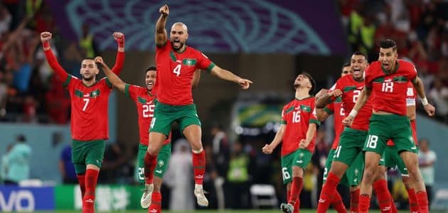 ضربات الترجيح مباراة المغرب وأسبانيا