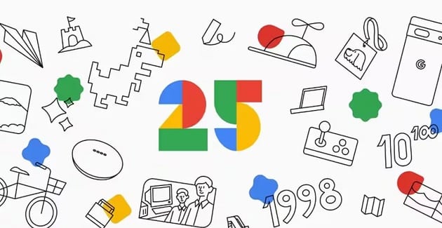 الذكرى 25 لإنشاء Google جوجل تحتفل بعيد ميلادها