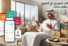 تطبيقات التوصيل في الخليج